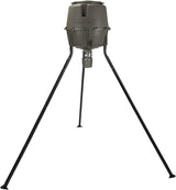 Moultrie 30 Gallon Spin Cast Deer Feeder Tripod 200 Pound Capacity Molded Plastic Tools-Free Assembly