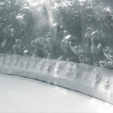 Intex 28481E Simple Spa 77in x 26in 4-Person Outdoor Portable Inflatable Round Heated Hot Tub Spa with 100 Bubble Jets, Filter Pump, and Cover, Gray