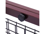 samnewrate Pet Fence Gate Free Standing Adjustable Dog Gate Solid Wood Construction Indoor